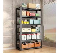 Heavy Duty Adjustable Storage Shelves - 6-Tier Metal Shelving Units for Garage Kitchen and Home Use - 46-78 Inch High Sturdy Shelves (L80xW50cm)