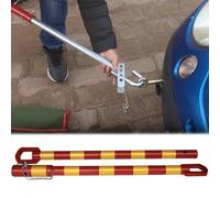Heavy Duty Adjustable Tow Bar for Vehicles - Universal Towing Hitch with Shock Spring for Cars, Trucks, SUVs, and Trailers