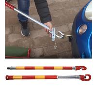 Heavy Duty Adjustable Tow Bar for Vehicles - Universal Towing Hitch with Shock Spring for Cars, Trucks, SUVs, and Trailers