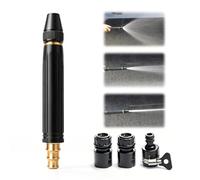 Heavy Duty Adjustable Twist Hose Nozzle Jets Sweepers Nozzle, Metal Nozzles Garden Hose Sprinkler, Adjustable Spray Patterns for Car Driveway Patio Yard Watering and Washing