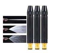 Heavy Duty Adjustable Water Nozzle Jet Sweeper, Heavy Duty Adjustable Twist Hose Nozzle Jet Sweeper Nozzle, High Pressure Garden Hose Nozzle with Booster Nozzle & 3 Spray Modes for Car Washing (3PC)