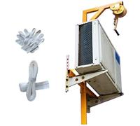 Heavy-Duty Air Conditioner Lifting Tool - 150kg Capacity Manual Winch with Mounting Bracket for Easy Installation - Self-Locking Hoist for Safe Handling of Outdoor Units