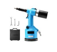 Heavy Duty Air Hydraulic Rivet Nut Tool Kit, Pneumatic Air Riveter, Powerful Pop Rivet Gun with 7 Nosepieces, 19.1kN Working Tension for Mechanic Tool, Construction, Home Improvement