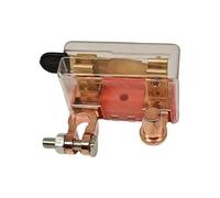 Heavy Duty Alloy Car Battery Switch for 12V/24V Applications Easy Operation to Disconnect Power Supply Safely (Vertical - Red)