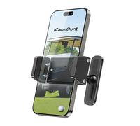 Heavy Duty Alloy Magnetic Golf Cart Phone Holder, All Metal Heavy Duty Phone Mount for Golf Cart Fits EZGO, Club Car, Yamaha, Icon, Golf Cart Accessories Essentials Gift for Friend Men Women