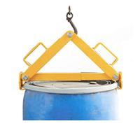 Heavy Duty Alloy Steel Drum Clamp, Vertical Barrel Lifting Hook, Oil Drum Lifting Spreader for 30-55 Gallon Barrels, 1000lb Capacity(H)