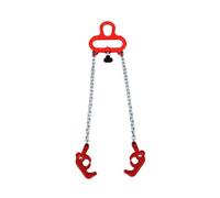 Heavy-Duty Alloy Steel Lifting Chains with Barrel Hook - Vertical Clamp for Secure Drum Transport and Handling, Durable Lift Tool