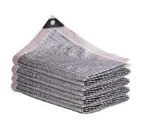 Heavy Duty Aluminet Shade Cloth 99% Sunblock Sunshade Net for Cars RVs Patios Pools Balconies Privacy Mesh Tarp Cover (4x12m)
