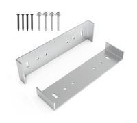 Heavy Duty AluMiniature um Mailbox Mounting Bracket for 8 Inch Wide Floor | Rust Proof Metal Support Fixture Holds up to 300lbs | For Easy Install Silver Hardware Kit