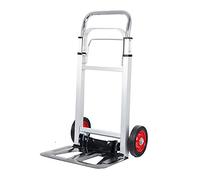 Heavy Duty Aluminium 90kg Folding Foldable Hand Sack Truck Barrow Cart Trolley Industrial Warehouse Hand Truck, Sack Truck