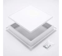 Heavy Duty Aluminium Access Panel - Keyless Screwdriver Open Plasterboard Hatch | Picture Frame Metal Inspection Door for Concealing Stopcock Valves, Meters & Wiring(White,250 x300 mm)