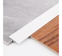 Heavy Duty Aluminium Alloy T-Molding Floor Transition Strip - 270 cm Length, 1 mm Thickness for Wood to Tile Transitions(33mm)