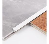 Heavy Duty Aluminium Alloy T-Molding Floor Transition Strip - 270 cm Length, 1 mm Thickness for Wood to Tile Transitions(8mm)