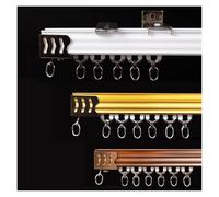 Heavy-Duty Aluminium Ceiling Curtain Track, 280cm/9.1ft, Ivory White, Perfect for Living Room, Bedroom, Room Divider, Smooth Gliding System, Durable & Stylish