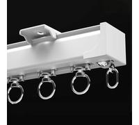 Heavy Duty Aluminium Ceiling Curtain Track System - 240cm/7.9ft Ideal for Curtains Shower RV Room Dividers & Home Décor Durable & Versatile Privacy Solution
