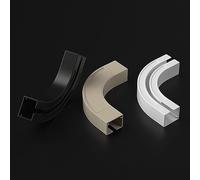 Heavy Duty Aluminium Curtain Rail Track System, 90 Degree Corner Bend for L Shape U Shape, Ceiling or Wall Mount Room Divider Solution