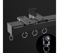 Heavy Duty Aluminium Curtain Rail Track System, 90 Degree Corner Bend for L Shape U Shape, Ceiling or Wall Mount Room Divider Solution