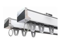 Heavy Duty Aluminium Curtain Rod Double Mount Rail for Ceiling/Wall Sturdy & Stylish Curtain Solution for Home & Office Easy Installation Durable & Modern Design