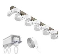 Heavy Duty Aluminium Curtain Track Set 3.3-19.7FT, S-shaped Wavy Ceiling Mount Rod, Perfect for Room Dividers, Home/Office/Kindergarten Use (Champagne, 210cm/6.9FT)