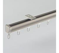 Heavy Duty Aluminium Curtain Tracks 100 500 CM Ceiling or Wall Mounted Room Divider Curtain Rod with Installation Hardware Champagne Color 4.50M Length