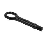 Heavy Duty Aluminium Folding Car Tow Hook Ring, Black, Racing Track Bumper Trailer Accessory, Front and Rear Installation