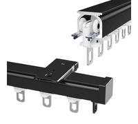 Heavy Duty Aluminium Outdoor Curtain Rail Adjustable 100 500 cm Ceiling Rod for Windows & Partitions Easy Install Durable Weather Resistant Perfect for Patio & Garden