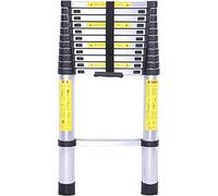 Heavy Duty Aluminium Telescopic Ladder 8m/6.2m/5m/3.8m/2.6m - Portable Extension Ladder for Roof Tents on Motorhomes 150kg Load Capacity Ideal for Camping and Home Use