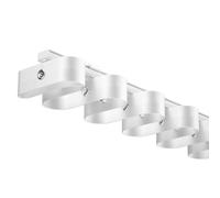 Heavy Duty Aluminum Alloy Curtain Track System Thickened Water Wave Rail for Optimal Light Blocking Perfect for Single Opening Curtains White Ceiling Installation