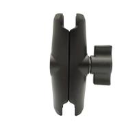 Heavy Duty Aluminum Alloy Double Socket Ram Mount Support Holder Clamp, 1 Inch 25mm Ball Mount Adapter Pole