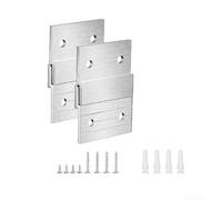 Heavy Duty Aluminum Alloy For French Cleat Wall Mount Hanging Bracket System For Securely Mounting Pictures Mirrors Shelves Art Frames And Whiteboards Includes Anti Slip Pendants(2)