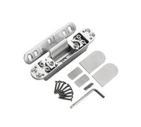 Heavy Duty Aluminum Alloy Invisible Muted Door Hinges Adjustable Butt Hinge 125 Degree Swing Concealed Hinge Enduring Concealed Door