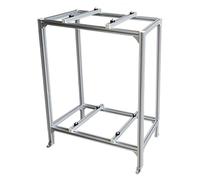 Heavy-Duty Aluminum Alloy Mini Split AC Mounting Bracket, Double-Layer Support Stand for Heat Pump Systems, 90x40x120cm, Durable Air Conditioner Base, Reliable Outdoor Installation