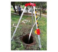 Heavy Duty Aluminum Alloy Rescue Tripod - Adjustable Fire Fighting & Confined Space Rescue Equipment - Durable Lifting Tripod for Emergency & High Place Situations