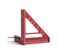 Heavy-Duty Aluminum Alloy Triangular Carpentry Square - Precision Woodworking Tool with Angle Measurement & Marking Functions for Woodworking, Carpentry, DIY Projects, Home Improvement