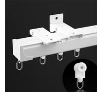 Heavy Duty Aluminum Curtain Rail90° Corner Bend for L & U Shape Shower CurtainsCeiling or Wall MountDurable Room Divider Rods for Home & Office