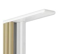 Heavy-Duty Aluminum Curtain Track 2-Layer Ceiling-Mounted Curtain Rail 1-6m Adjustable Rod with Silent Rollers Ideal for Office Living Room Bedroom (White 4.2m)