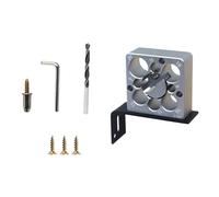 Heavy Duty Aluminum Dowel Jigs Tool Adjustable 8 Hole Diameter Setting from 8mm to 20mm Drill Compatible for Carpentry Anodized Aluminum Drill Jig with Wrenches