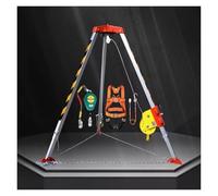 Heavy-Duty Aluminum Firefighting Tripod - 1800LBS Capacity Manhole Support & Lifting Equipment for Confined Space Rescue Operations & Safety Solutions