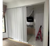 Heavy Duty Aluminum Folding Sliding Door for Patio, Interior Privacy Screen Multifold with Track, for Doorway