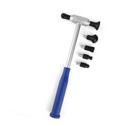 Heavy Duty Aluminum Puller Hammer 6pcs Set Ergonomic Grip Suitable for Car Body Repair on Various Vehicle Surfaces Hails Damage Repair Hammer