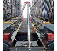 Heavy Duty Aluminum Rescue Tripod with Lifting Winch - Essential Emergency Tool for Confined Space Rescue, Disaster Response & Cesspit Operations, Durable & Lightweight