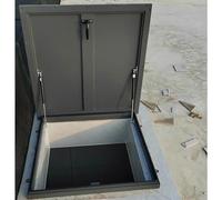 Heavy-Duty Aluminum Roof Hatch Door Industrial Safety Lid for Fire Escape & Equipment Access Cuttable Anti-Theft Skylight 45x65cm/18x26in Rooftop Safety Solution