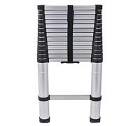 Heavy-Duty Aluminum Telescopic Extension Ladder 8m/7m/6m/5m/4m/3m/2m/1m 150kg Load Capacity Ideal for Home RV Attic & Outdoor Work - Compact & Durable Design