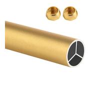 Heavy-Duty Aluminum Wardrobe Hanging Rod - Matte Surface Clothes Rail for Closet Storage Solution for Organizing Clothing