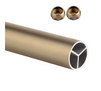 Heavy-Duty Aluminum Wardrobe Hanging Rod - Matte Surface Clothes Rail for Closet Storage Solution for Organizing Clothing