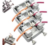 Heavy-Duty Aluminum Welding Clamp, Metal DIY Welding Table Clamps Tool, Adjustable Suction Bracket with Temperature-Resistant for Circuit Board Mounting, Soldering Wire Clamp (2)