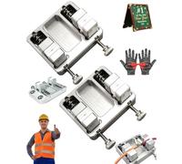 Heavy-Duty Aluminum Welding Clamp with Temperature-Resistant Jaw for Circuit Board Mounting, Soldering Station Wire Clamp Fixture Metal Bracket Table, DIY Tool Welding Electric Wire Spot Fixture(2pcs)