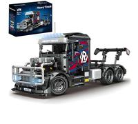 Heavy Duty American Truck Building Blocks Set, 2202 PCS Long Haul Semi Tractor Brick Model, Mechanical Vehicle Construction Kit for Home Display, Creative Gift for Teens & Adults