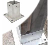 Heavy-Duty Anchor Base for Pergolas & Fences - 3.3"x3.1" Post Base with Screws for Wood Deck Railing & Outdoor Structures - & Stable Foundation Support