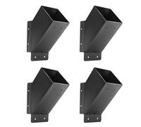 Heavy Duty Angle Brackets, 45-Degree Corner Braces for Inside Mounting, Ideal for Pergola, Gazebo, Wood Post and Beam DIY Projects, Set of 4
